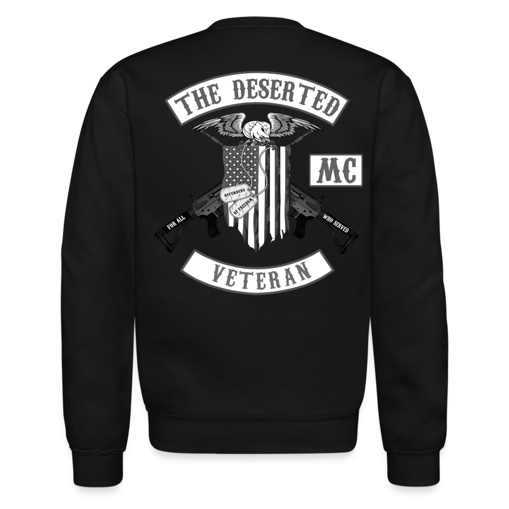 TDMC Veteran Crewneck Sweatshirt B&W - black
