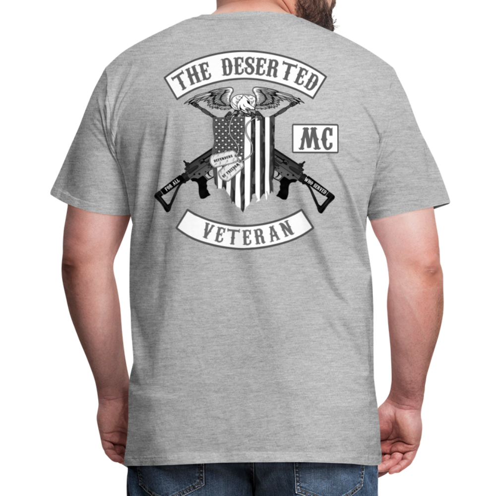 TDMC Veteran Shirt B&W - heather gray