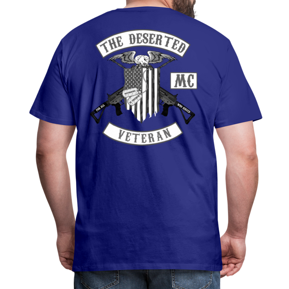 TDMC Veteran Shirt B&W - royal blue