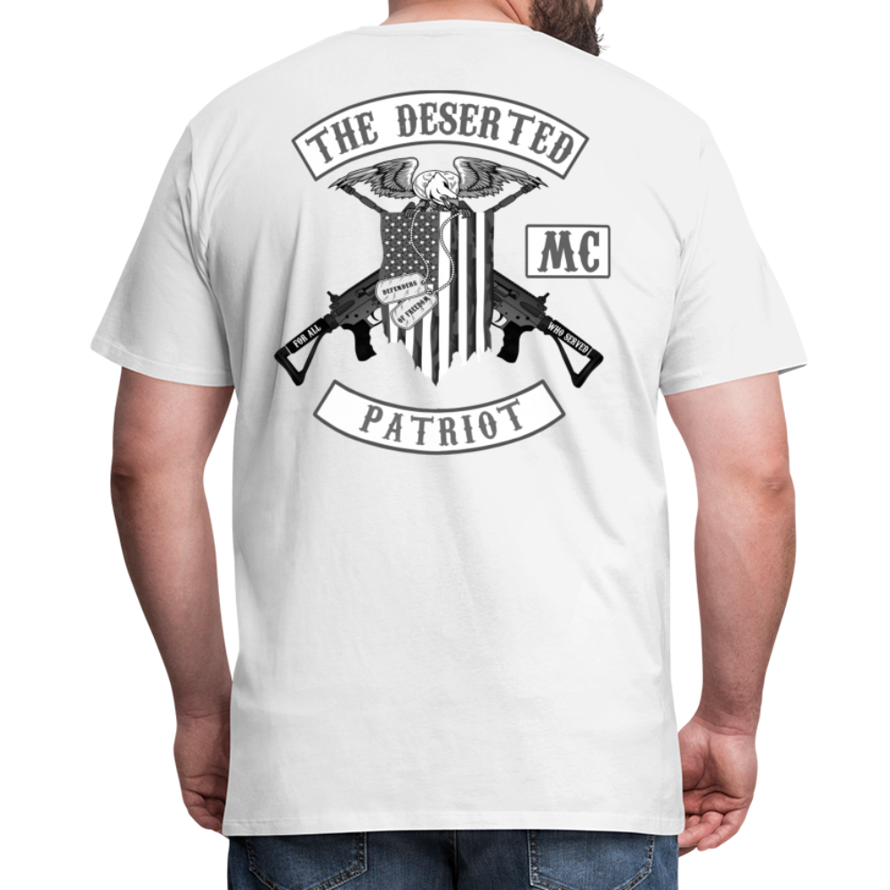TDMC Patriot Shirt B&W - white